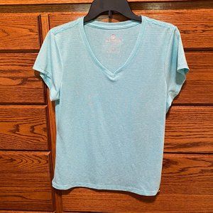 Striped workout shirt